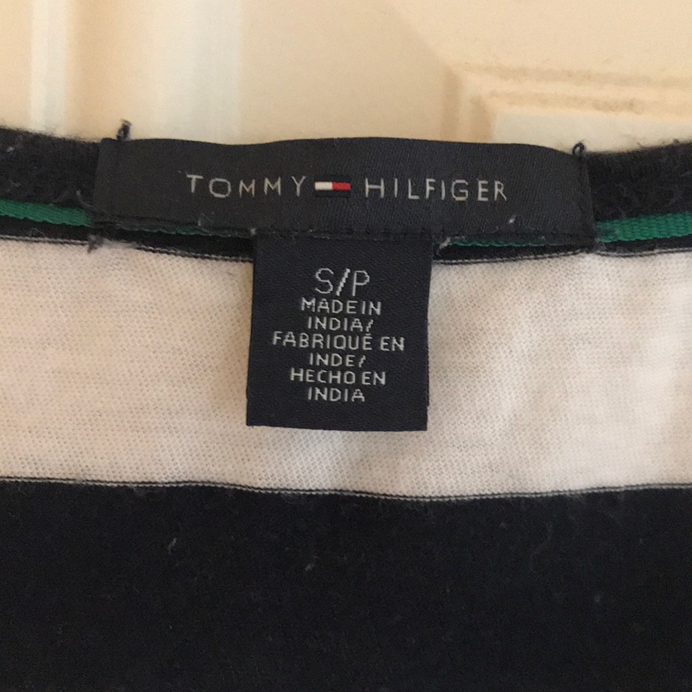 Tommy Hilfiger navy/white striped top - Picture 2 of 3